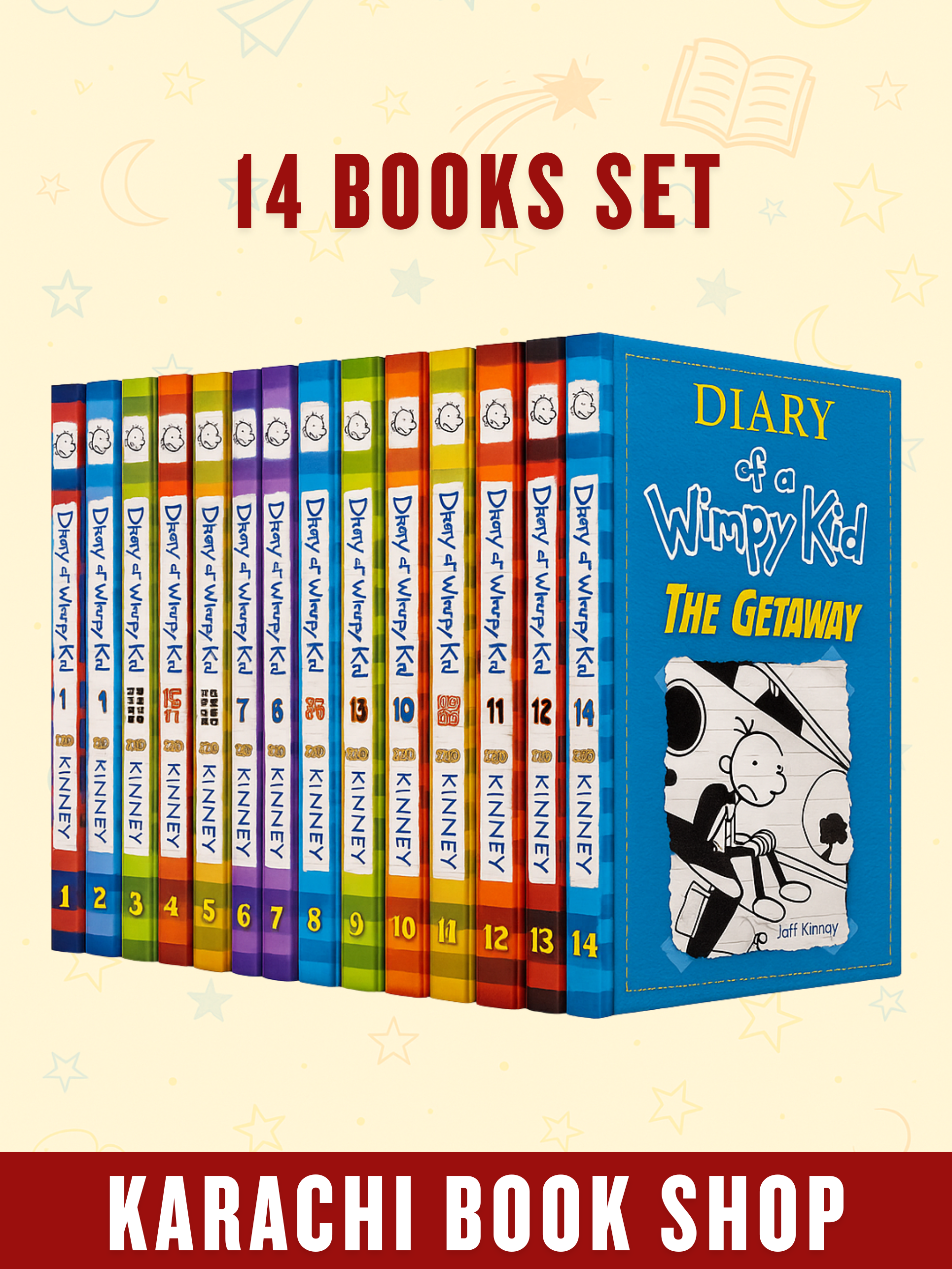 Diary of a Wimpy Kid Complete Collection - 14 Books Set